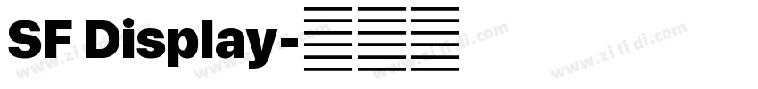 SF Display字体转换